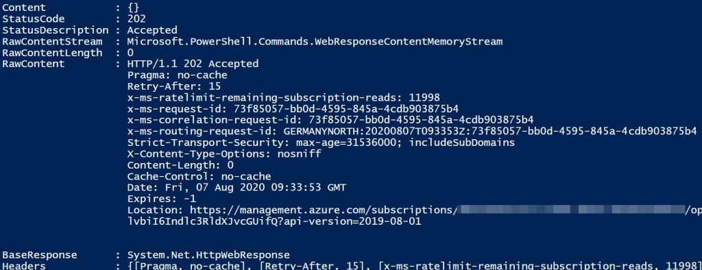 Migrate powershell output