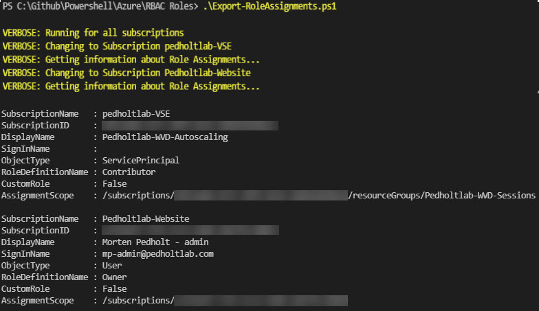 azure role assignment multiple subscriptions